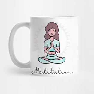 Meditation girl Mug